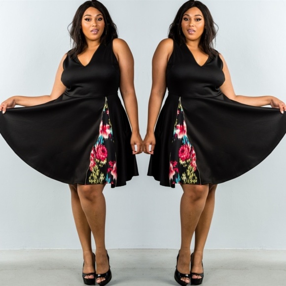 1x-3x New PLUS SIZE DRESS SIDE ZIP DESIGN - Picture 2 of 6